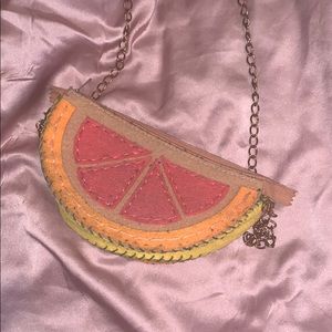 Handmade grapefruit purse